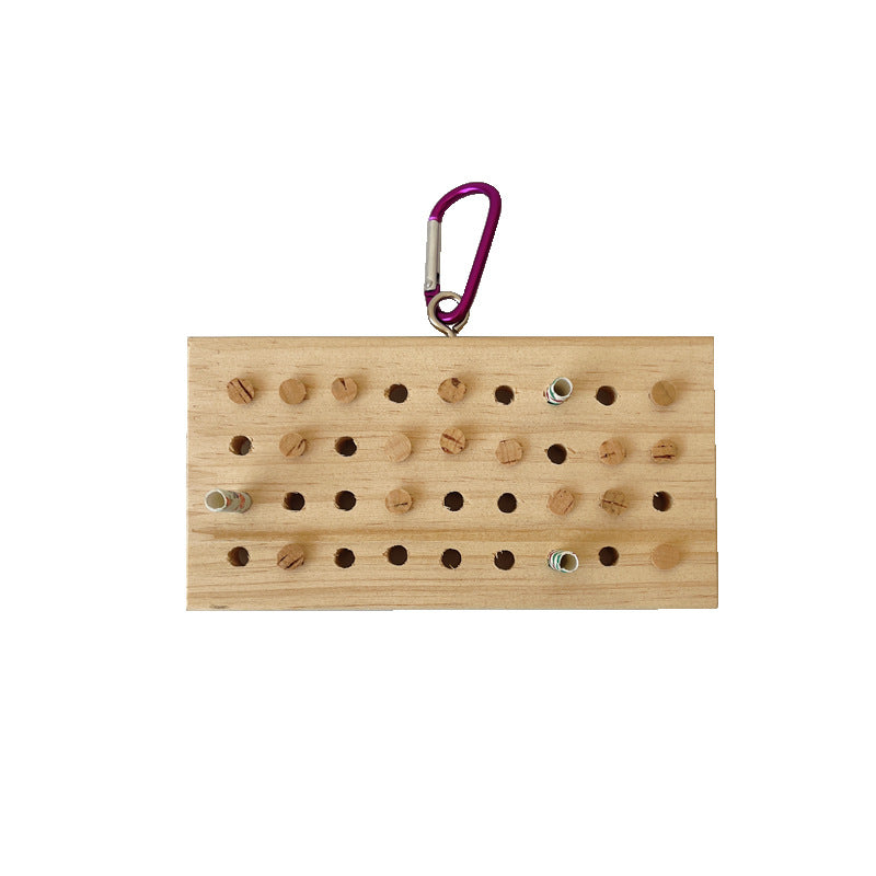 Wooden Keyboard Puzzle Toy for Parrots