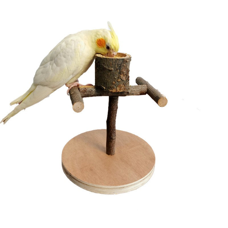Wooden Bird Training Stand