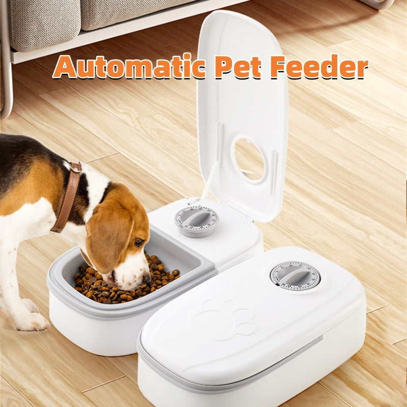 Gravity pet feeder for dogs and cats