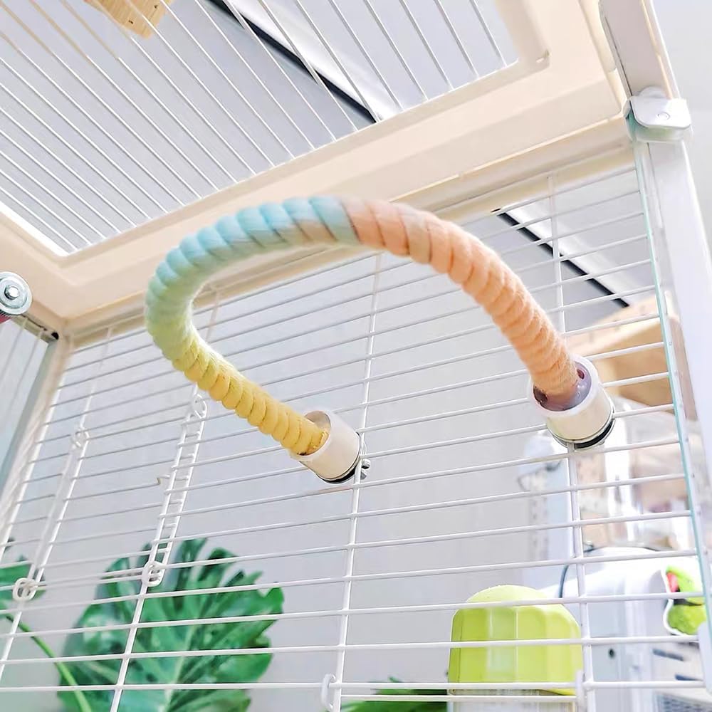 Bendable Gradient Rope Bird Perch