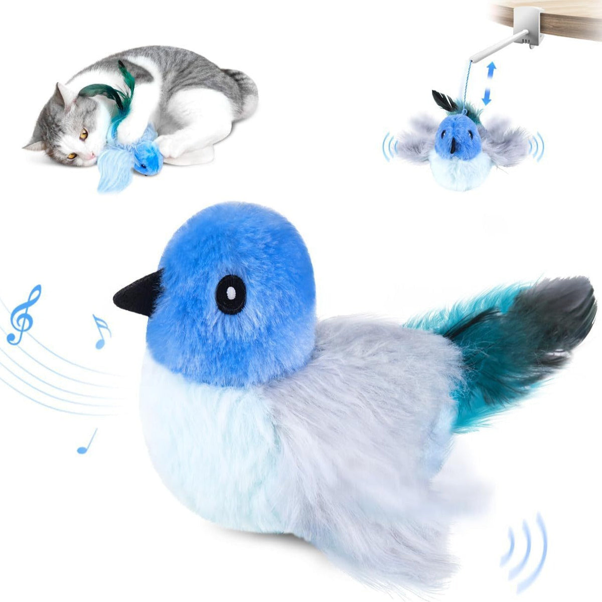 Automatic Flapping Bird Cat Toy