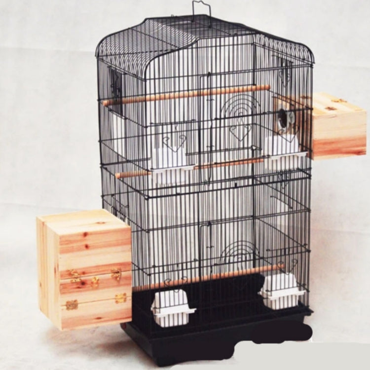 Portable Bird Cage with Perches & Feeding Cups