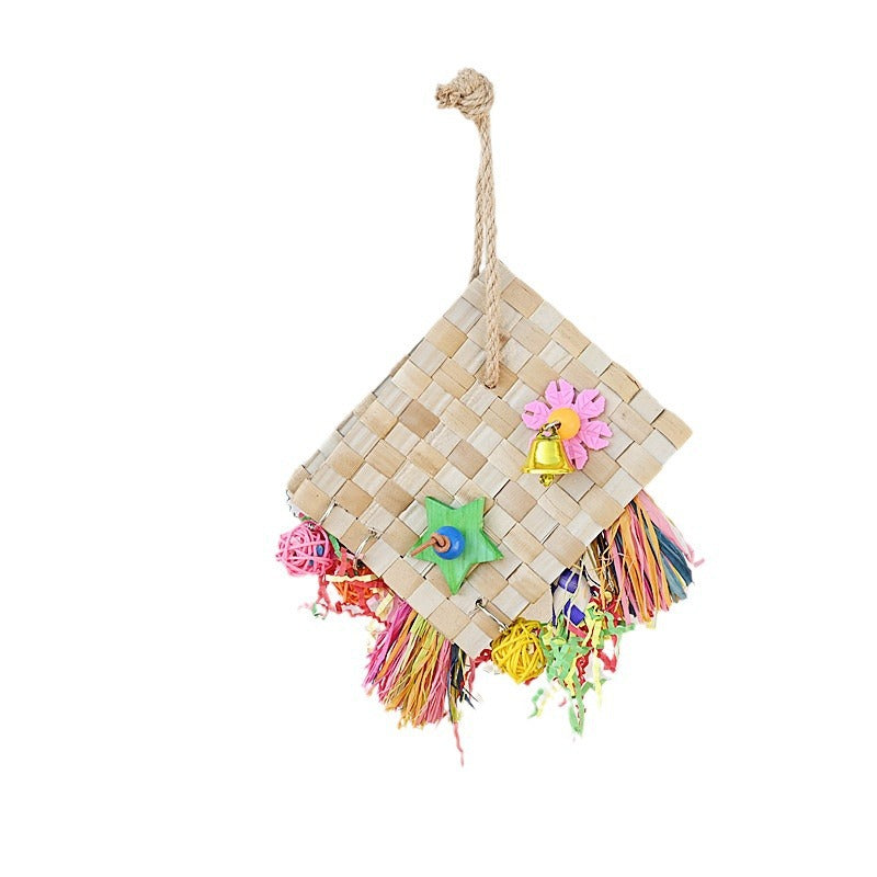 Palm Leaf Foraging Bag for Parrots